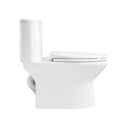 Ceramic One Piece Compact Elongated Toilet  0.8/1.2 Gpf Double Flush