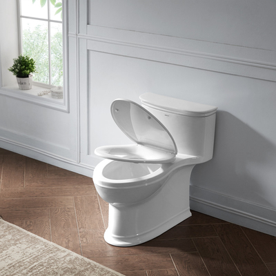 1.1 GPF Elongated One Piece Toilets Left Side Flush Handle Toilet