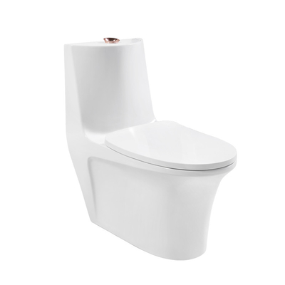 0.85GPF Elongated One Piece Toilets Seat Included Single Flush
