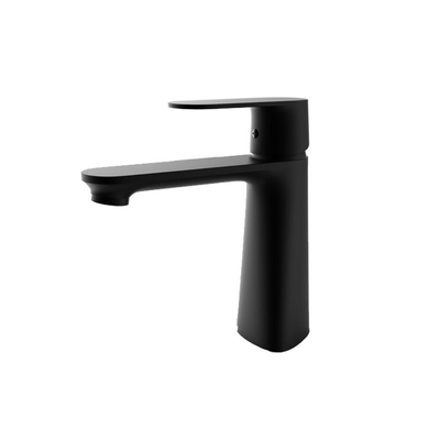 Black Basin Mixer Faucet Restroom Countertop Sink Faucet Brass