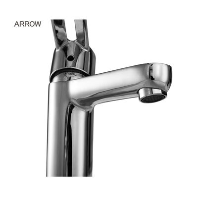 ARROW Chrome Plated Single Handle Basin Mixer Faucet with Ceramic Valve Core for Bathroom Sink