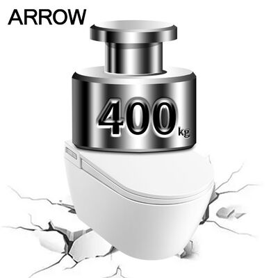 ARROW Smart Toilet with Remote Control Heated Seat and Self-cleaning Glaze Wall-Mounted Intelligent Bidet Toilet