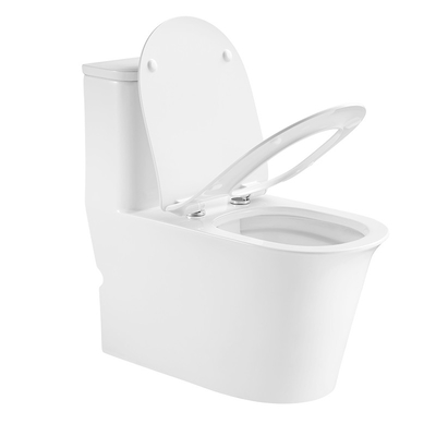 Siphonic One Piece Toilets , Ceramic Sanitary Ware Toilet Bowl S Trap P Trap