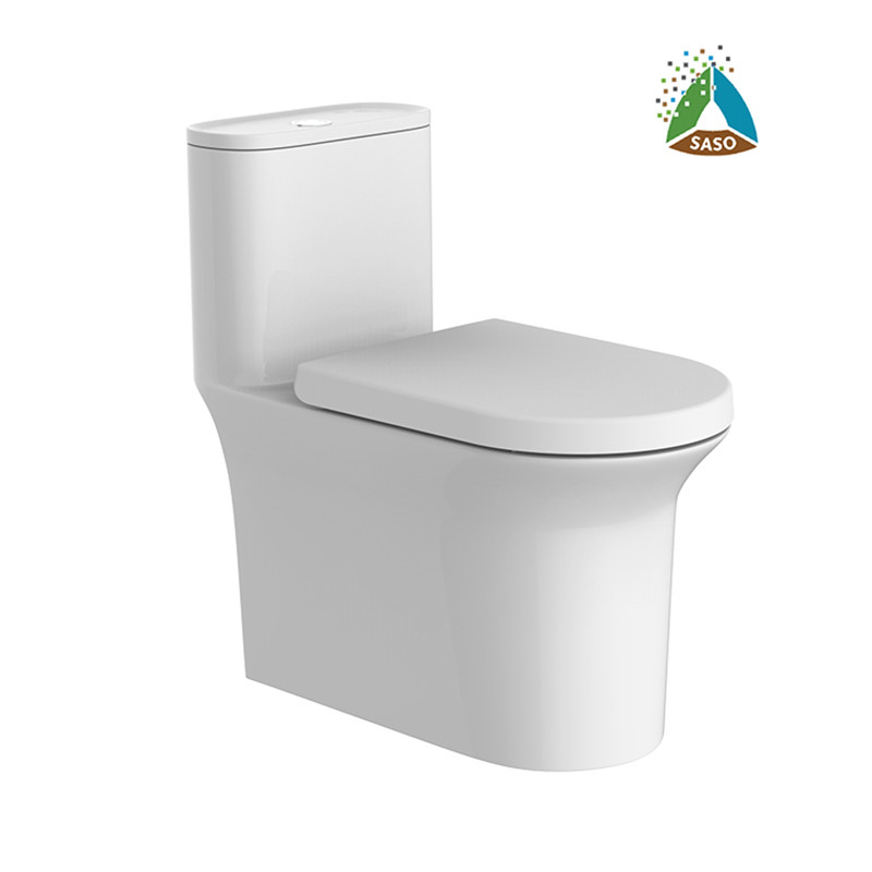 SASO 1 Piece Toilet Bowl Siphonic Jet Flushing / Washdown