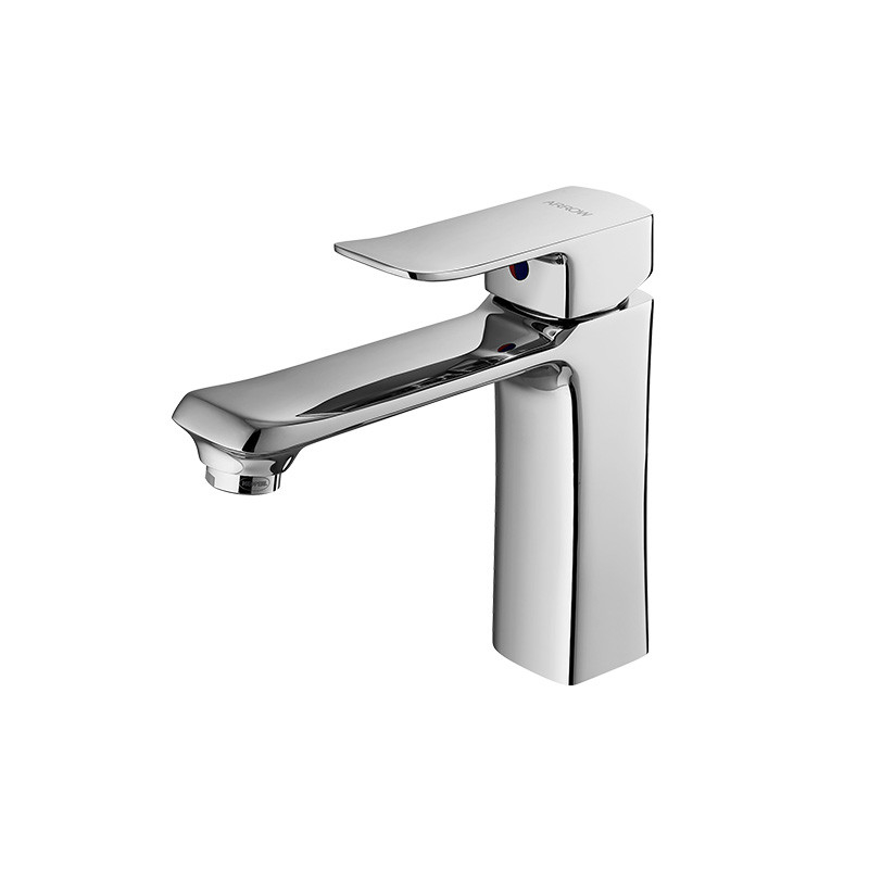 Basin Mixer Washroom Hot Cold Chromed Plated Single Hole Bathroom Basin Mixer Taps Tap Faucet